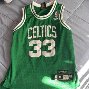 Reebok Green and White Celtics Game Jersey